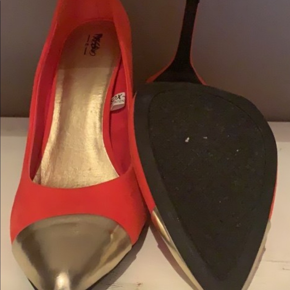 Orange shoes